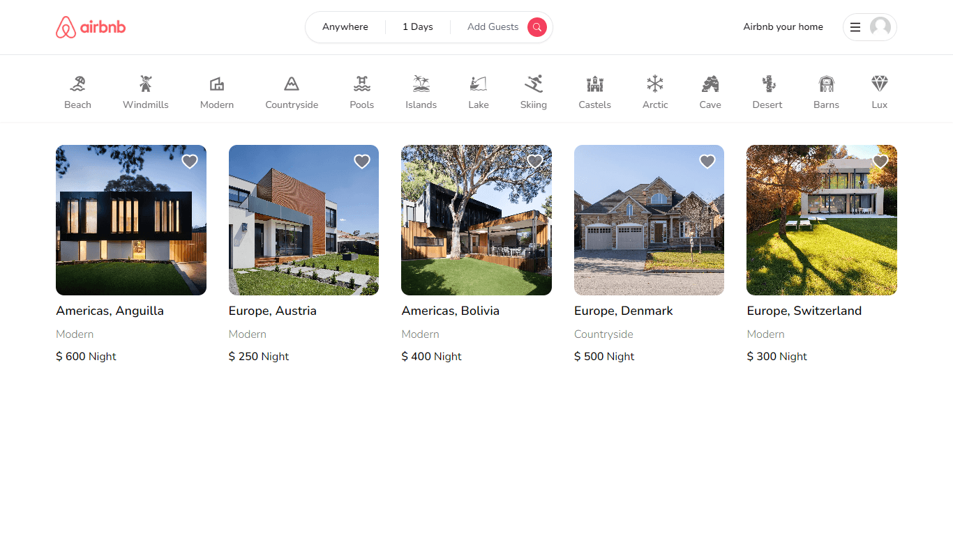 Air-bnb Clone